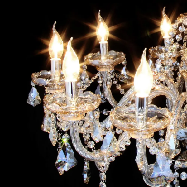 10 arms silver chandelier - DEMENY Wedding Chandeliers